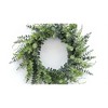 Mixed Eucalyptus Leaf Wreath with Twig Accents Christmas Decor 29 Inch for Door Display By Melrose - 3 of 3