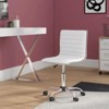 LACOO Faux Leather Mid Back Task Chair Swivel Office Desk Chair - 2 of 4
