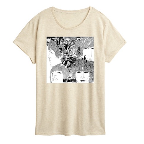 Women s The Beatles Revolver Album Cover Short Sleeve Graphic T Shirt Birch Small