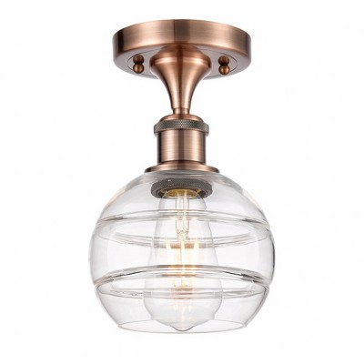 Rochester - 1 Light Semi-Flush Mount In Industrial Style-9.13 Inches Tall and 5.88 Inches Wide