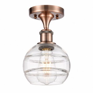 Rochester - 1 Light Semi-Flush Mount In Industrial Style-9.13 Inches Tall and 5.88 Inches Wide - 1 of 1