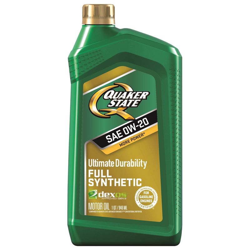 Quaker State 0W20 Synthetic Engine Oil, 1 of 2