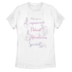 Women's Disney Princesses Mom Qualities T-Shirt - 1 of 4