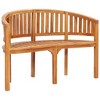 Garden Bench Natural Teak Strong Teak Wood 47.2 In Long Durable vidaXL - 2 of 4