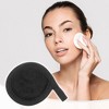 Unique Bargains Soft Flannel Pads Reusable Makeup Remover Eco Pads Facial Make Up Cleansing Removal for Most Skin Types 3 Pcs - 2 of 4