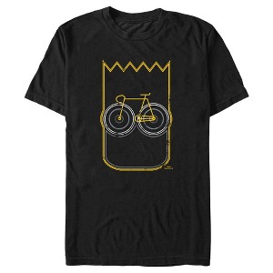 Men's The Simpsons Bart Bike Face T-Shirt - 1 of 4