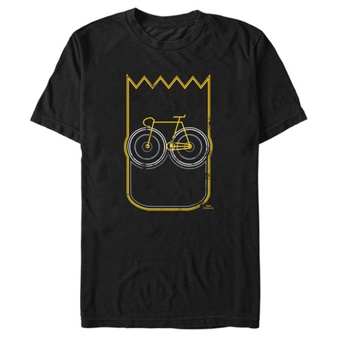 Men's The Simpsons Bart Bike Face T-Shirt - image 1 of 4