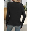 Womens Sweater Crew Neck Chunky Knit Sweater Long Sleeve Oversized Casual Pullover Tops - 2 of 4