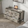 Sapphtopaz Dresser for Bedroom with Drawers Wood Closet Organizers and Storage, Chest of Drawers for Living Room - 3 of 4