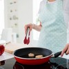 Unique Bargains Non-stick Silicone Round Head Stainless Steel Kitchen Tongs for Cooking 1 Pc - 3 of 4