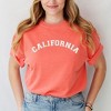 Simply Sage Market Women's California Curved Short Sleeve Garment Dyed Tee - 2 of 4