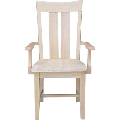 Eco-Friendly Beige Parawood Traditional Arm Chair