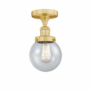 Beacon - 1 Light Semi-Flush Mount In Industrial Style-8.25 Inches Tall and 6.5 Inches Wide - 1 of 1