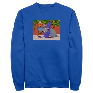 Men's The Simpsons Treehouse of Horrors Animals Scene Sweatshirt - 1 of 4
