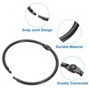 Unique Bargains Iron Round Snap Durable Smooth Glide Shower Curtain Rings 36 Pcs - 3 of 4