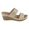 GC Shoes Madore Embellished Comfort Slide Wedge Sandals - 2 of 4