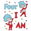 Girl's Dr. Seuss Thing One and Thing Two Birthday  T-Shirt - Four I Am Girls - Large - 2 of 4