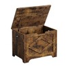 23.6" Entryway Storage Bench, Wooden Storage Chest with U-Shaped Cut-Out Pull, Safety Hinge & Unique Legs, Box Organizer for Bedroom - 2 of 4