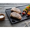 "Attop Double-Sided Cast Iron Grill - 9.5×16.75 Inch Pre-Seasoned Non-Stick Surface, Suitable for Multiple Scenarios " - 2 of 4