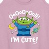 Women's - Disney - Alien Ooh I'm Cute Graphic Racerback Tank - 2 of 4
