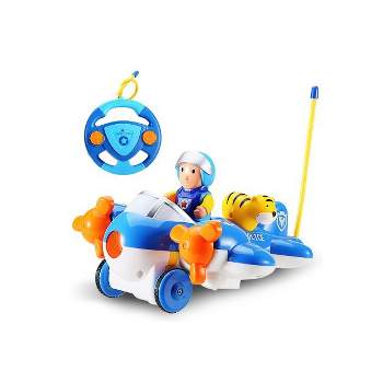 Link Cartoon RC Airplane Lightning Fast,Colorful & Bright, Honks & Plays Music Great Gift For Kids - Blue
