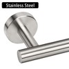 Unique Bargains Bathroom Rustproof Stainless Steel Brushed Fixed Toilet Paper Holders - 4 of 4