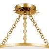 Crystorama Lighting Broche 3 - Light Semi-Flush Mount in  Antique Gold - 4 of 4