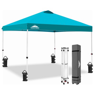 EAGLE PEAK 10x10 Pop Up Canopy Instant Tent w/ 4 Weight Bags