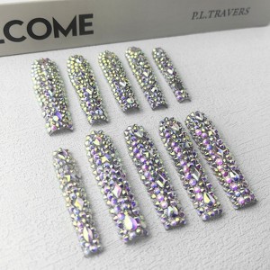 Vynxaria Multicolored Natural Finish Wearable Nails for Subtle Elegance Size M - 1 of 4