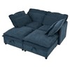 Double-Layer Cushion Modular Sofa, Freely Combinable, 4-Seater with Storage Function, Includes 4 Soft Cushions, Perfect for Living Rooms, Offices, and Apartments - 3 of 4