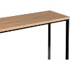 Grungis Narrow Console Table with Natural Wood Top,Modern Entryway Table with Black Metal Legs,Console Table for Living Room - 3 of 4