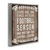 Stupell Industries Time of Year Football Season Floating Frame Canvas Art, Gray, 25" x 25" - 2 of 4