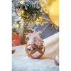 Dexmalle Butterfly Pattern Glass Decorative Hanging Ball Christmas Tree Ornaments - 2 of 4