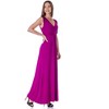Womens V-Neck Tie Back Empire Waist Sleeveless Maxi Dress - 24seven Comfort Apparel™ - 2 of 4