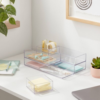 Acrylic Desk Drawer Organizer Clear - Brightroom&#8482;