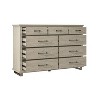 64" Dresser with 9 Drawers Beige - Accent Furniture: Bedroom Storage, Farmhouse Style - 2 of 4