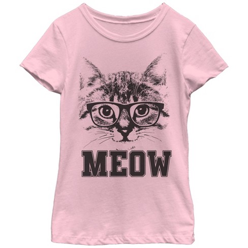 www. - 100% Cotton Meow Print Women Cat T shirt