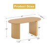 Wooakway 30"H Fashion Wooden Table Suitable for Kitchen Conference and Gaming Use with Double Pedestal Black/Walnut/Natural Wood - 4 of 4