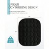 7lbs Weighted Blanket for Adults, 29x24 Black Lap Pad, Machine Washable, Calming Travel Use - 3 of 4
