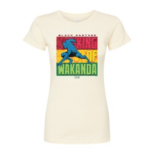 Women's - Marvel - Black Panther King of Wakanda Fitted Graphic T-Shirt - 1 of 3