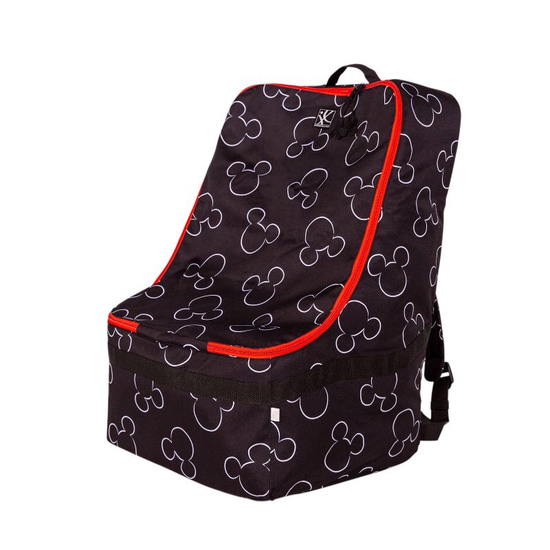 Disney Baby J.L. Childress Ultimate Padded Backpack Car Seat Travel Bag Mickey Black, 3 of 9