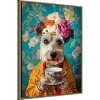 Amanti Art Yorkshire Tea Lady by Mowzu  Framed Canvas Wall Art - 2 of 4