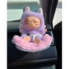 Doll Clothes Superstore Pink Plush Car Seat for 17.5 cm Labubu Dolls – Travel in Comfort and Style - 3 of 4