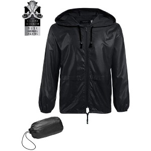 COOFANDY Mens Packable Rain Jacket Lightweight Waterproof Raincoat with Hood Outdoor Rain Gear Travel Hiking Cycling - 1 of 4