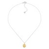 Silpada 'Golden Coin' Sterling Silver and Brass Pendant Necklace, 16" + 2" - 3 of 4