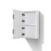KubeBath Bliss 14Inch Wide by 24Inch High Linen Side Cabinet With One Door in Gloss White Finish - 3 of 3