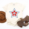 Simply Sage Market Women's Patriotic Three Star Short Sleeve Garment Dyed Tee - 3 of 4