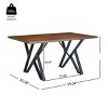 5-Piece Dining Set,Dining Set With Metal Legs,Dining Table Set For 4,Dining Set Of 4 Chairs,Indoor Dining Set For Dining Room-Cuddlewood - 4 of 4