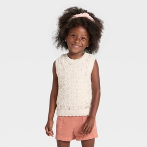 Toddler Girls' Sweater Vest - Cat & Jack™ - 1 of 3