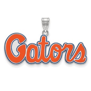 Black Bow Jewelry Sterling Silver Florida Gators NCAA Medium Pendant - 1 of 3